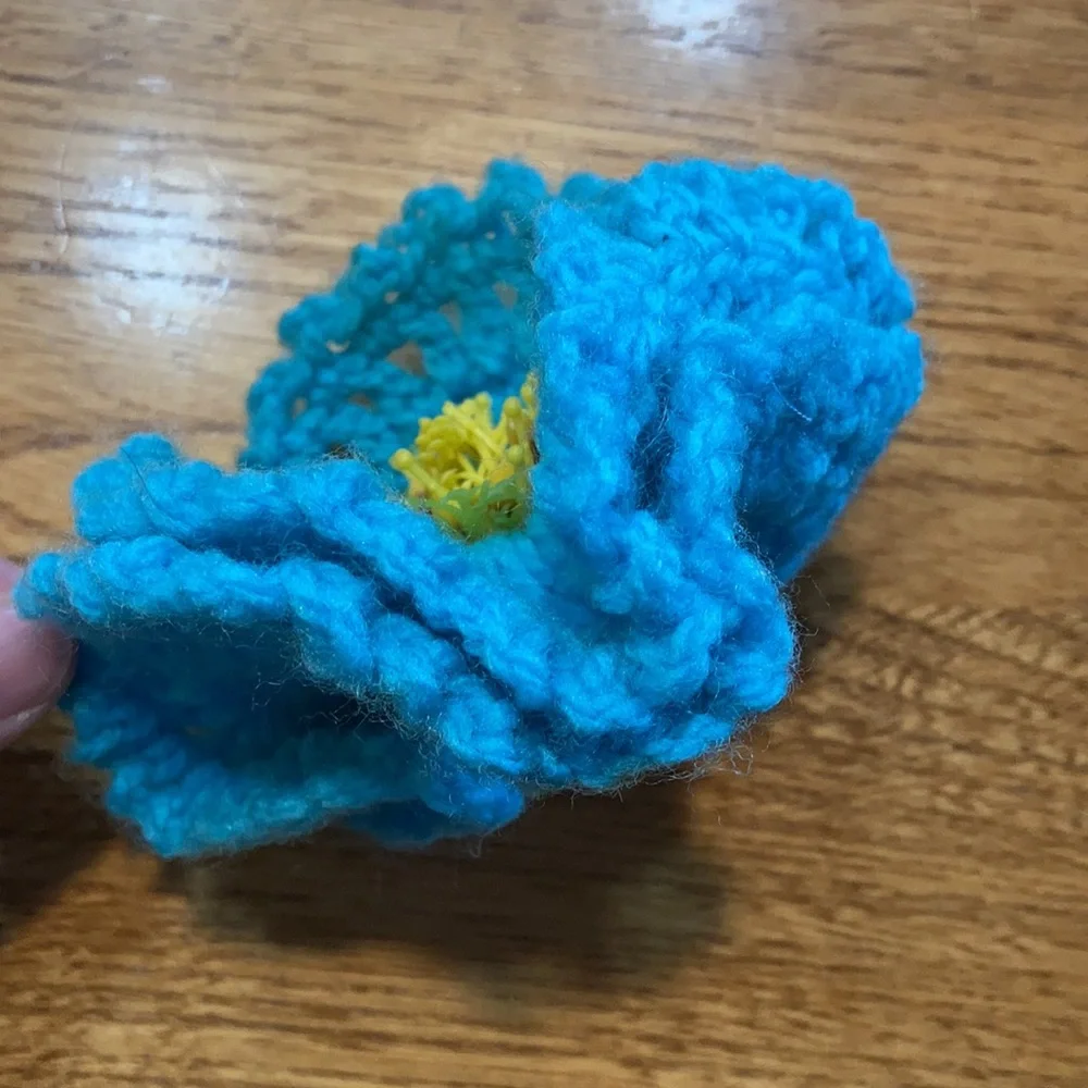 Crochet Flower Blue